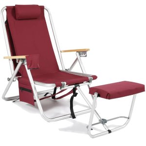 Friluftsstol Roxy med kylbag/mobilficka Bordeaux, en produkt av hög kvalitet till bra pris från Ulfåsa möbler