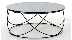 TAMBOUR Soffbord m sotat glas, Ø85, en produkt av hög kvalitet till bra pris från Ulfåsa möbler