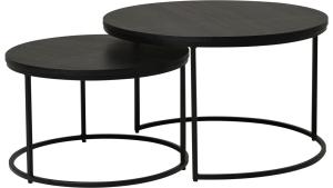 DUETT Sidobord set,dia 60, svart , Omont, en produkt av hög kvalitet till bra pris från Ulfåsa möbler