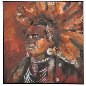 BILDE Chief 100x100,canvas print  K, en produkt av hög kvalitet till bra pris från Ulfåsa möbler
