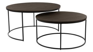 NATALIE Soffbord set,dia 85,m brun, MONT, en produkt av hög kvalitet till bra pris från Ulfåsa möbler
