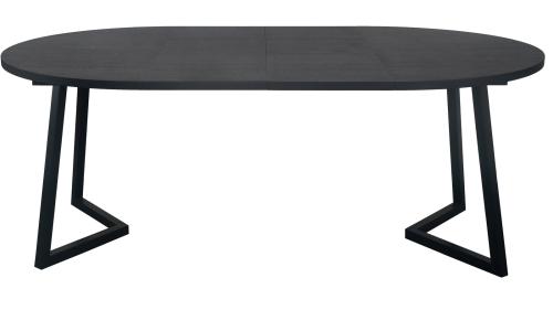 RÖA Matbord inkl2  tilläggØ120-200 svart, en produkt av hög kvalitet till bra pris från Ulfåsa möbler