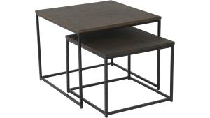 DUETT Sidobord set, fyrkant, brun, Mont., en produkt av hög kvalitet till bra pris från Ulfåsa möbler
