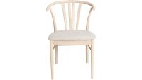 ARON Matstol i vitoljad ek, beige boucle, en produkt av hög kvalitet till bra pris från Ulfåsa möbler