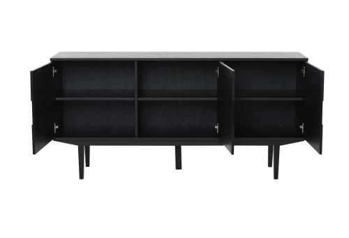 SAGENE Sideboard. 3 dörr, svart, en produkt av hög kvalitet till bra pris från Ulfåsa möbler