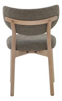 CONTENTO Matstol, tyg taupe, vitpigm. ek, en produkt av hög kvalitet till bra pris från Ulfåsa möbler