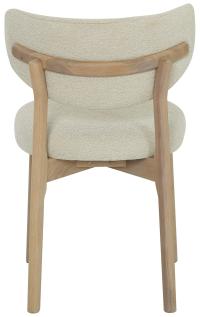 CONTENTO Matstol, tyg beige, vitpigm. ek, en produkt av hög kvalitet till bra pris från Ulfåsa möbler