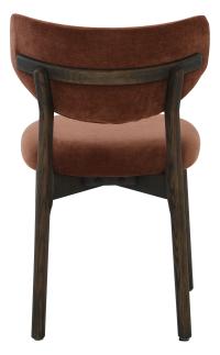 CONTENTO Matstol, tyg burgundy, brun ek, en produkt av hög kvalitet till bra pris från Ulfåsa möbler