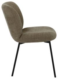 NIVA Matstol tyg taupe, svart metall, en produkt av hög kvalitet till bra pris från Ulfåsa möbler