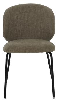 IVY Matstol tyg taupe, svart metall, en produkt av hög kvalitet till bra pris från Ulfåsa möbler