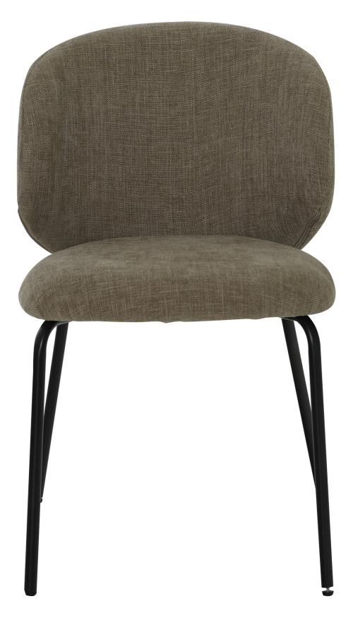 IVY Matstol tyg taupe, svart metall, en produkt av hög kvalitet till bra pris från Ulfåsa möbler