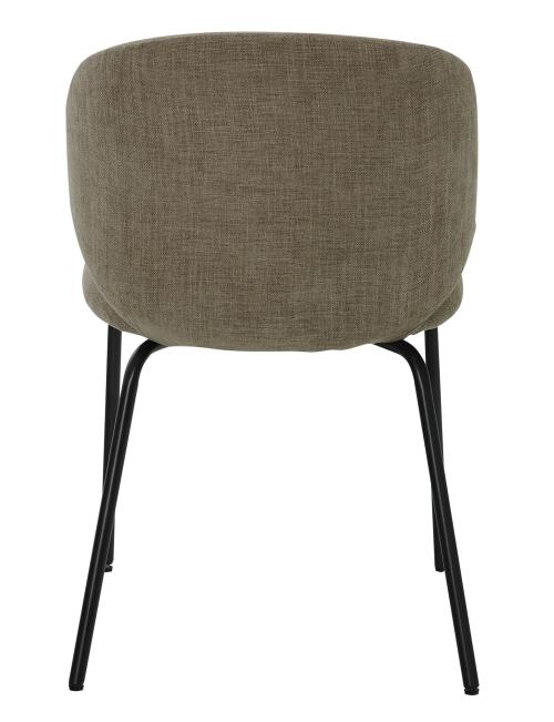 IVY Matstol tyg taupe, svart metall, en produkt av hög kvalitet till bra pris från Ulfåsa möbler