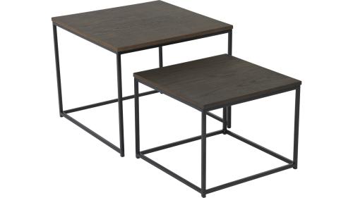 DUETT Sidobord set, fyrkant, brun, Omont, en produkt av hög kvalitet till bra pris från Ulfåsa möbler