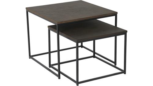 DUETT Sidobord set, fyrkant, brun, Omont, en produkt av hög kvalitet till bra pris från Ulfåsa möbler