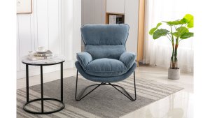 BRAY Fåtölj i tyg Washed Denim, en produkt av hög kvalitet till bra pris från Ulfåsa möbler