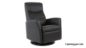 KING Hjellegjerde recliner, svart skinn , en produkt av hög kvalitet till bra pris från Ulfåsa möbler