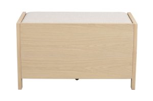 Hillmond bänk 2L 80 vitpigmenterad ek/beige tyg, en produkt av hög kvalitet till bra pris från Ulfåsa möbler
