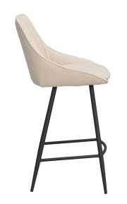 Sierra barstol beige bouclétyg/svarta metallben, en produkt av hög kvalitet till bra pris från Ulfåsa möbler
