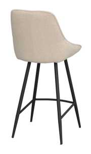 Sierra barstol beige bouclétyg/svarta metallben, en produkt av hög kvalitet till bra pris från Ulfåsa möbler
