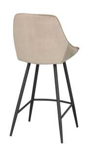 Sierra barstol beige sammet/svarta metallben, en produkt av hög kvalitet till bra pris från Ulfåsa möbler