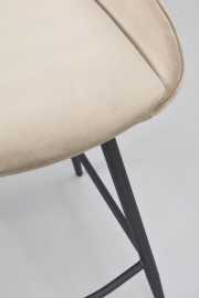 Sierra barstol beige sammet/svarta metallben, en produkt av hög kvalitet till bra pris från Ulfåsa möbler