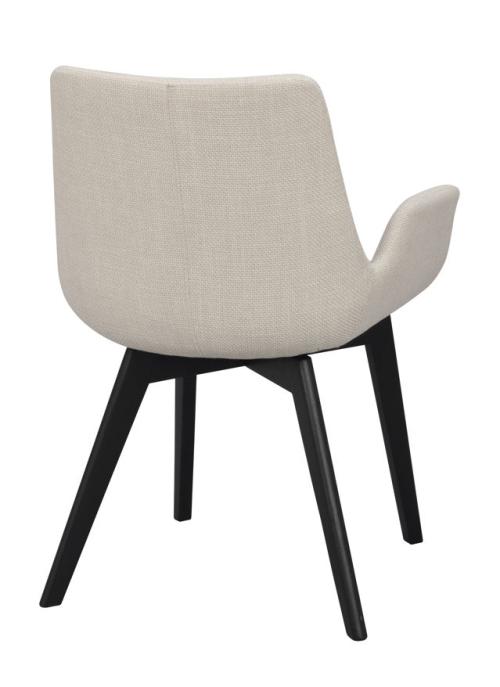Drimsdale karmstol beige tyg/svarta ekben, en produkt av hög kvalitet till bra pris från Ulfåsa möbler