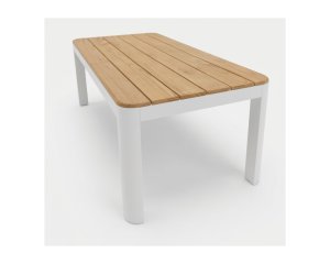 Verona soffbord 120x60, cream/teak, en produkt av hög kvalitet till bra pris från Ulfåsa möbler