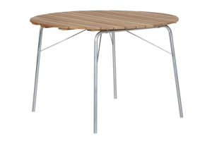 56:an matbord Galvaniserad/teak, en produkt av hög kvalitet till bra pris från Ulfåsa möbler
