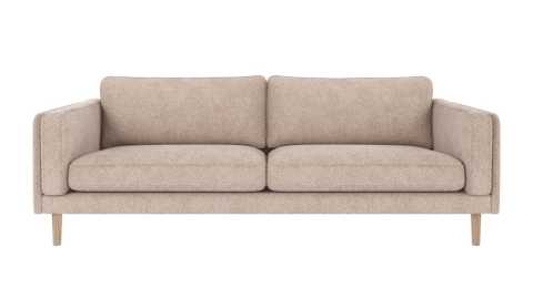 Braden soffa 3-sits ljusbeige tyg Greg 3 (k2)/vitpigment ekben, en produkt av hög kvalitet till bra pris från Ulfåsa möbler