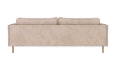 Braden soffa 3-sits ljusbeige tyg Greg 3 (k2)/vitpigment ekben, en produkt av hög kvalitet till bra pris från Ulfåsa möbler
