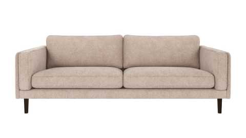 Braden soffa 3-sits ljusbeige tyg Greg 3 (k2)/bruna ekben, en produkt av hög kvalitet till bra pris från Ulfåsa möbler