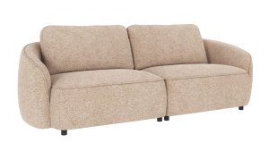 Norris soffa 3-sits ljusbeige tyg Anna #2 (k3), en produkt av hög kvalitet till bra pris från Ulfåsa möbler