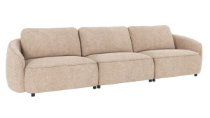 Norris soffa 4-sits ljusbeige tyg Anna #2 (k3), en produkt av hög kvalitet till bra pris från Ulfåsa möbler