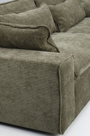 Rawlins soffa 3-sits Maxi grönt tyg Rachel #207 (k3), en produkt av hög kvalitet till bra pris från Ulfåsa möbler