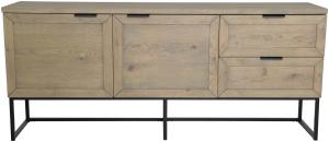 ZION Sideboard i grå oljad ekfaner, en produkt av hög kvalitet till bra pris från Ulfåsa möbler