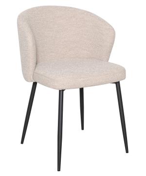 IBEN Matstol i beige boucletyg, en produkt av hög kvalitet till bra pris från Ulfåsa möbler