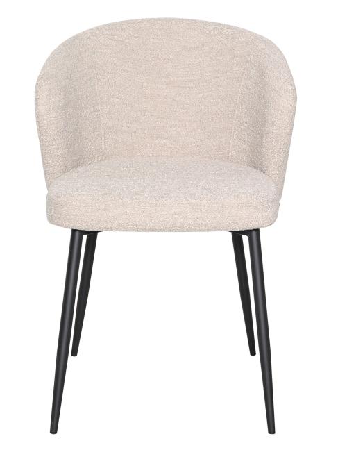 IBEN Matstol i beige boucletyg, en produkt av hög kvalitet till bra pris från Ulfåsa möbler