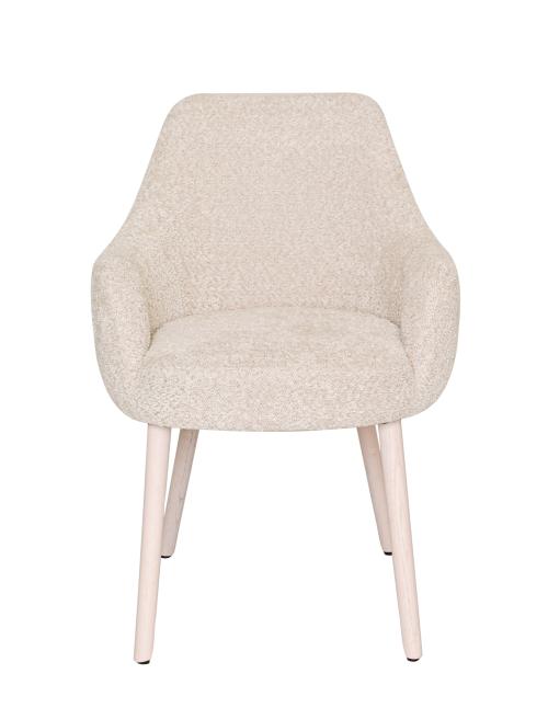 THEO Matstol i beige tyg, ekben, en produkt av hög kvalitet till bra pris från Ulfåsa möbler