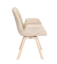 CROSBY Matstol med snurr, tyg beige , en produkt av hög kvalitet till bra pris från Ulfåsa möbler