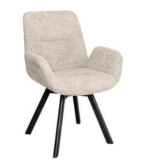 CROSBY Matstol brun med snurr, tyg beige, en produkt av hög kvalitet till bra pris från Ulfåsa möbler
