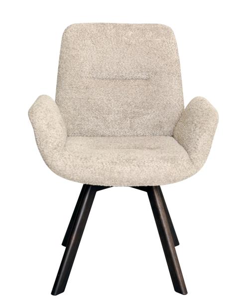 CROSBY Matstol brun med snurr, tyg beige, en produkt av hög kvalitet till bra pris från Ulfåsa möbler