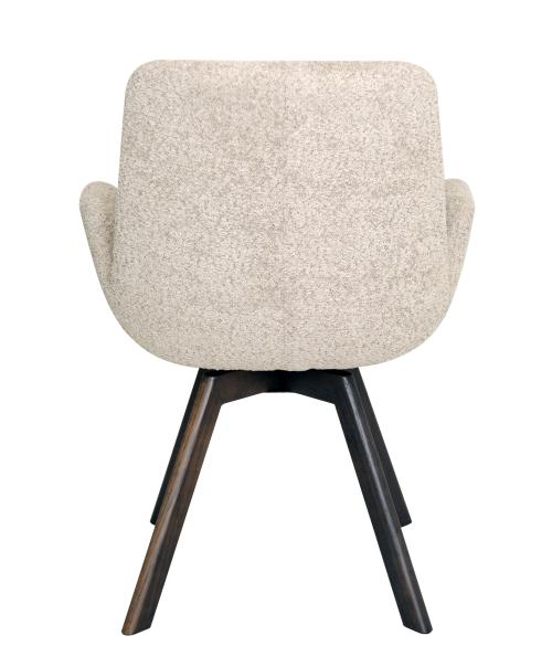 CROSBY Matstol brun med snurr, tyg beige, en produkt av hög kvalitet till bra pris från Ulfåsa möbler