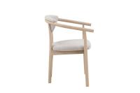 RYAN Matstol i vitoljad ek, beige boucle, en produkt av hög kvalitet till bra pris från Ulfåsa möbler