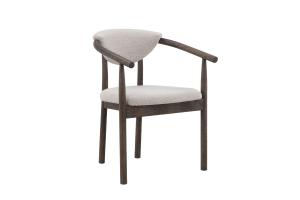 RYAN Matstol i brunoljad ek,beige boucle, en produkt av hög kvalitet till bra pris från Ulfåsa möbler