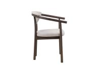 RYAN Matstol i brunoljad ek,beige boucle, en produkt av hög kvalitet till bra pris från Ulfåsa möbler