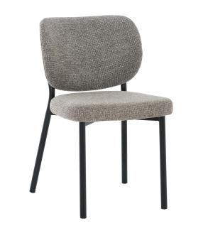 VIVO Matstol i beige tyg, svart metall, en produkt av hög kvalitet till bra pris från Ulfåsa möbler