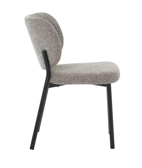 VIVO Matstol i beige tyg, svart metall, en produkt av hög kvalitet till bra pris från Ulfåsa möbler