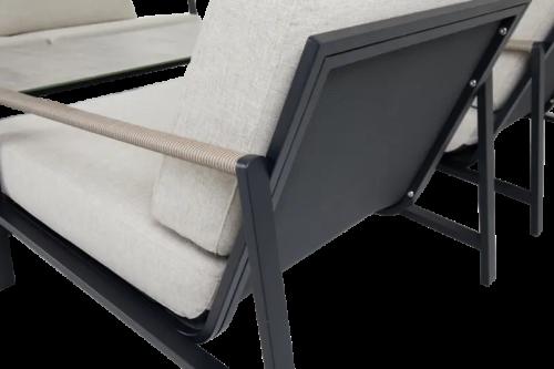 Lyra 2,5-sits soffa Svart/Sand, en produkt av hög kvalitet till bra pris från Ulfåsa möbler