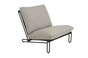 Blixt loungefåtölj Svart/Cley beige, en produkt av hög kvalitet till bra pris från Ulfåsa möbler