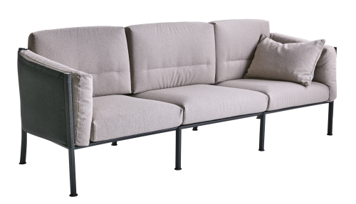 Delux 3-sitssoffa Black/Teddy Beige, en produkt av hög kvalitet till bra pris från Ulfåsa möbler